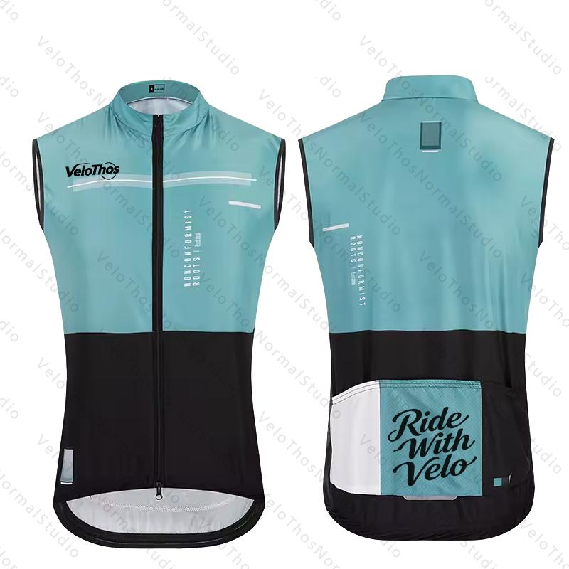 Padded Vest Gilet - VeloThos Cycling Vest Windproof Sports Run