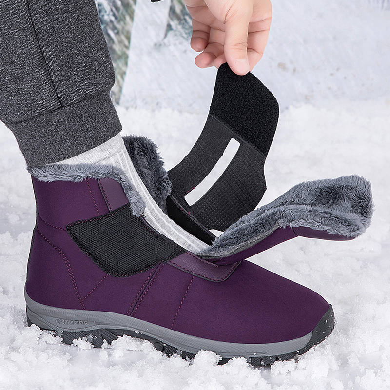 Snow Boot Fur Lined - Winter Women's Fur Lined Ankle Snow
