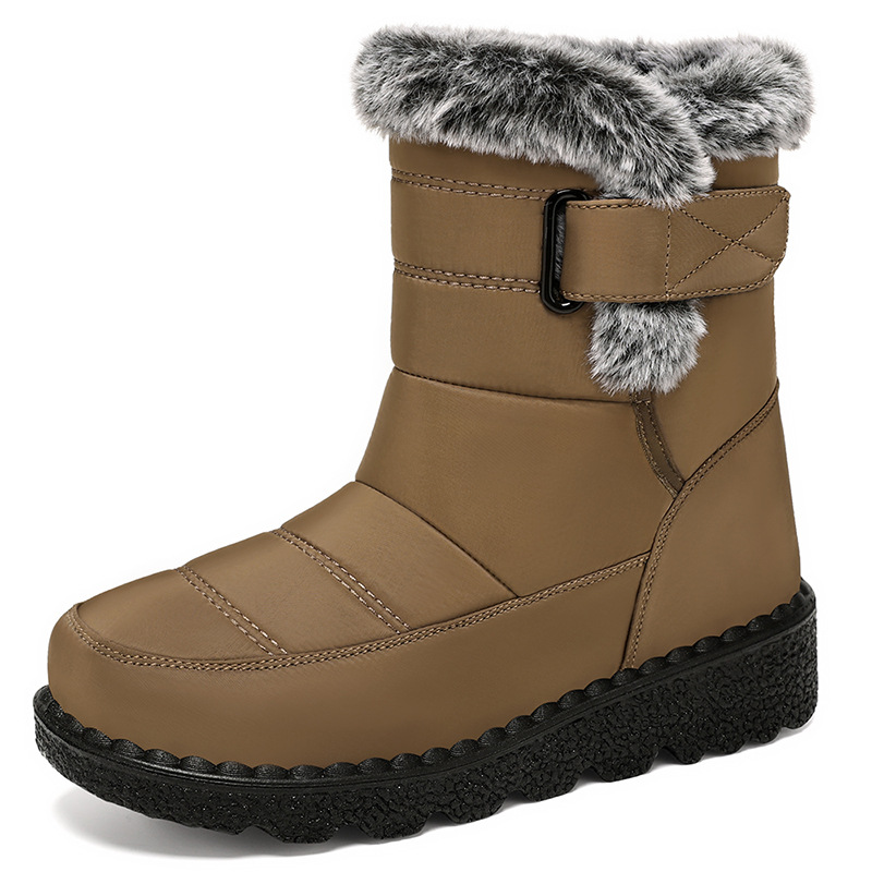 Snow Boot Fur Lined - Women Mid Calf Snow Boots Fuzzy