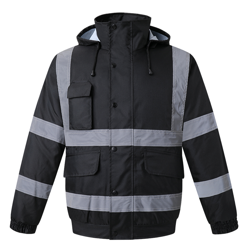 Winter Clothing Articles - Hi Vis Winter Jacket Men Work