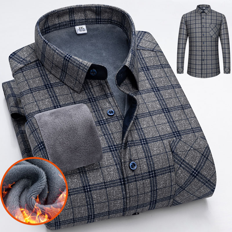 Winter Clothing Gear - Autumn Winter Thicken Fleece Shirts For