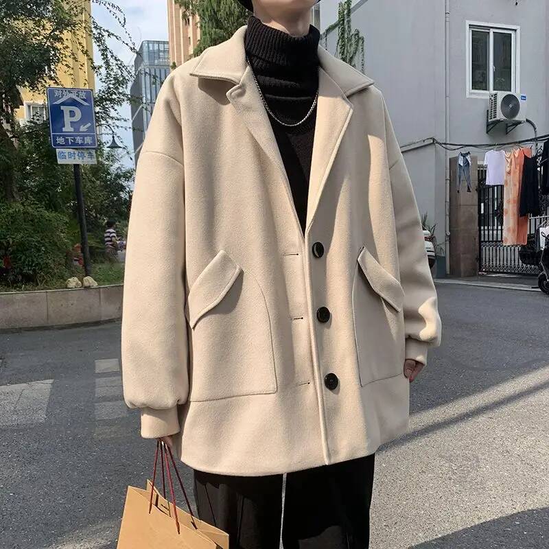 Korean Solid Color Wool Coats  - Winter Clothing Taiwan review and price