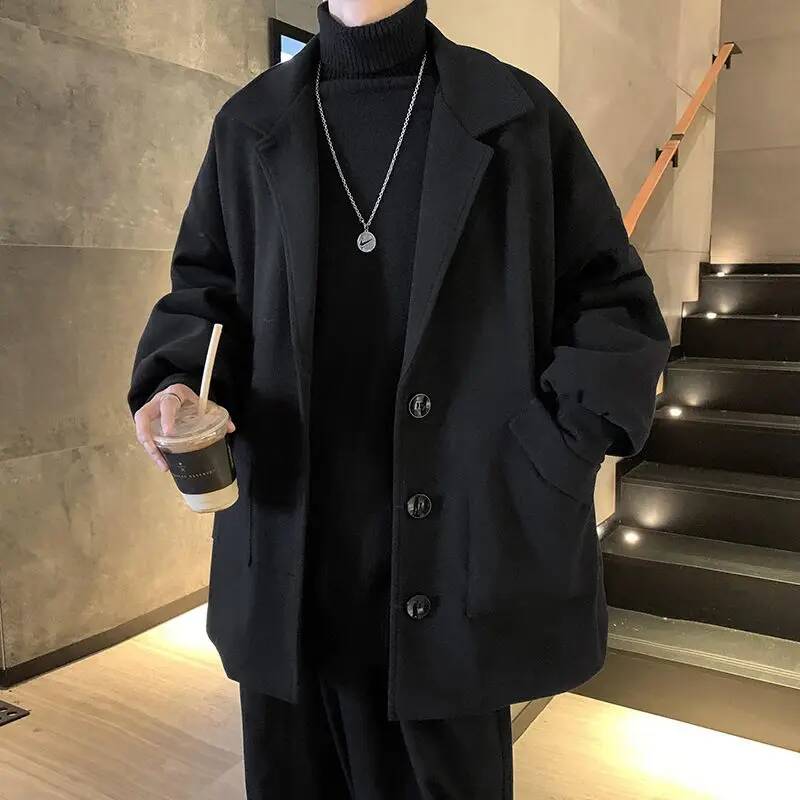 Korean Solid Color Wool Coats  - Winter Clothing Taiwan review and price