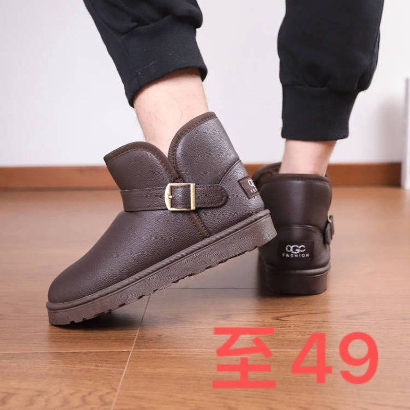 Men Solid Color Snow Boots Min - Snow Boot Fur Lined review and price