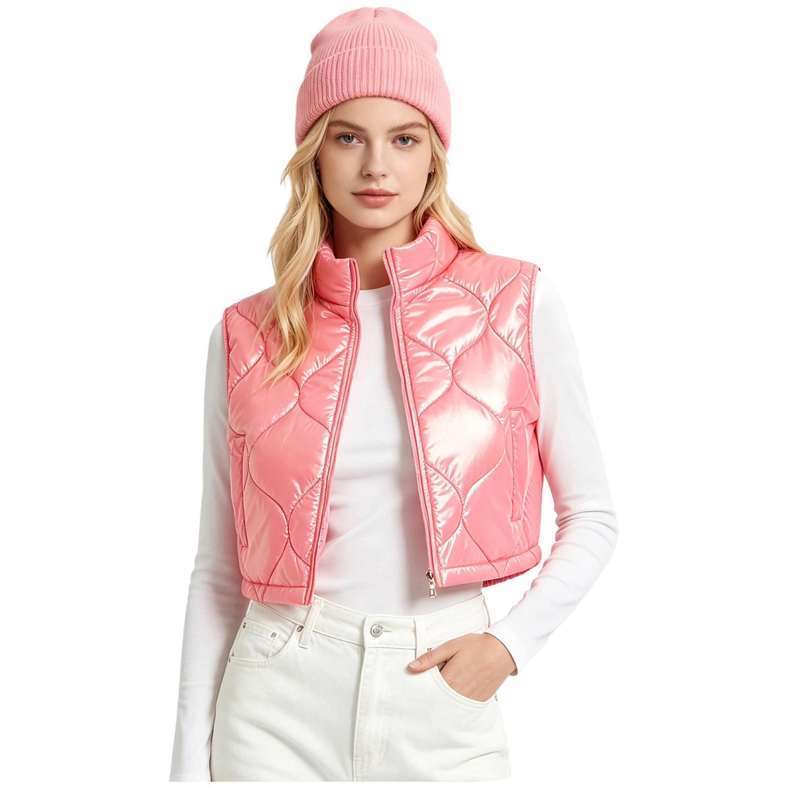 Women Short Coats Vest Sleevel - Padded Vest Gilet review and price