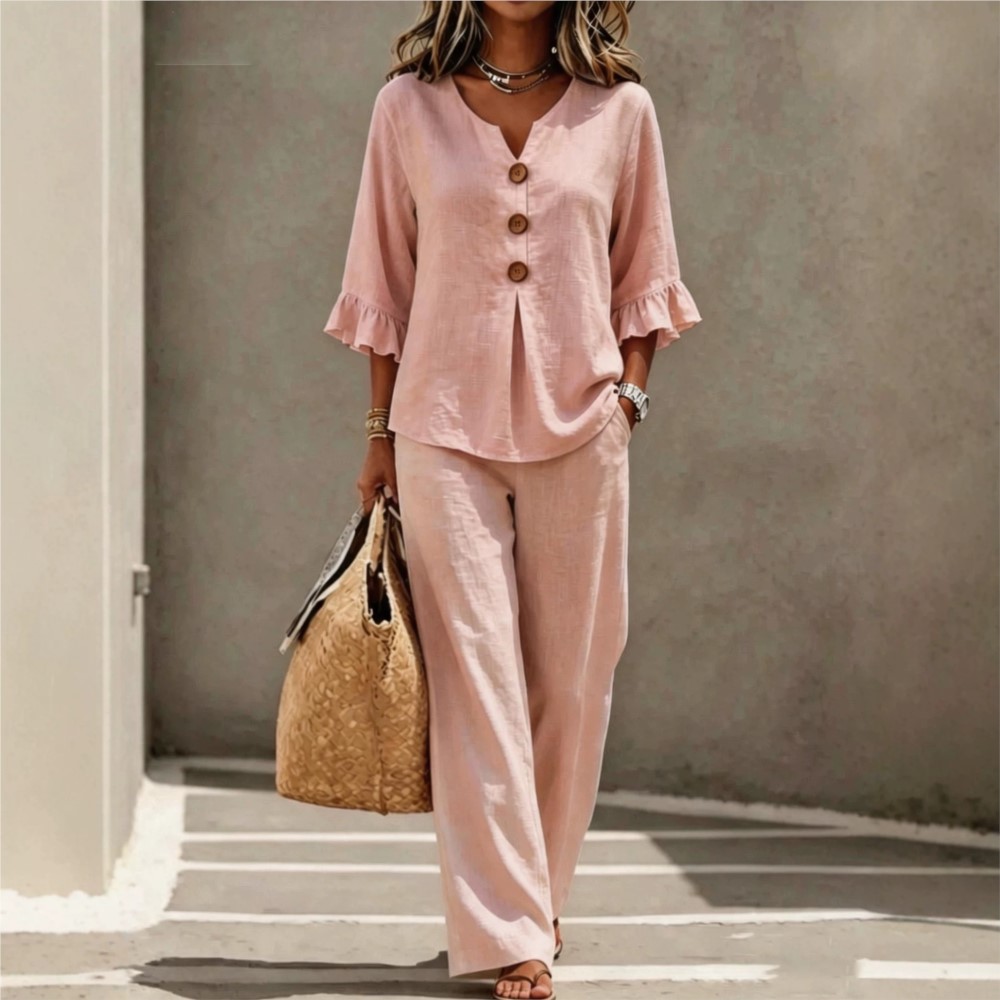 Summer New Button O Neck Lotus - Winter Clothing Sale review and price