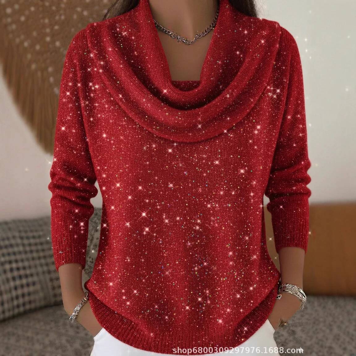 Fashion Sequins Knit Sweater F - Winter Clothing Taiwan review and price