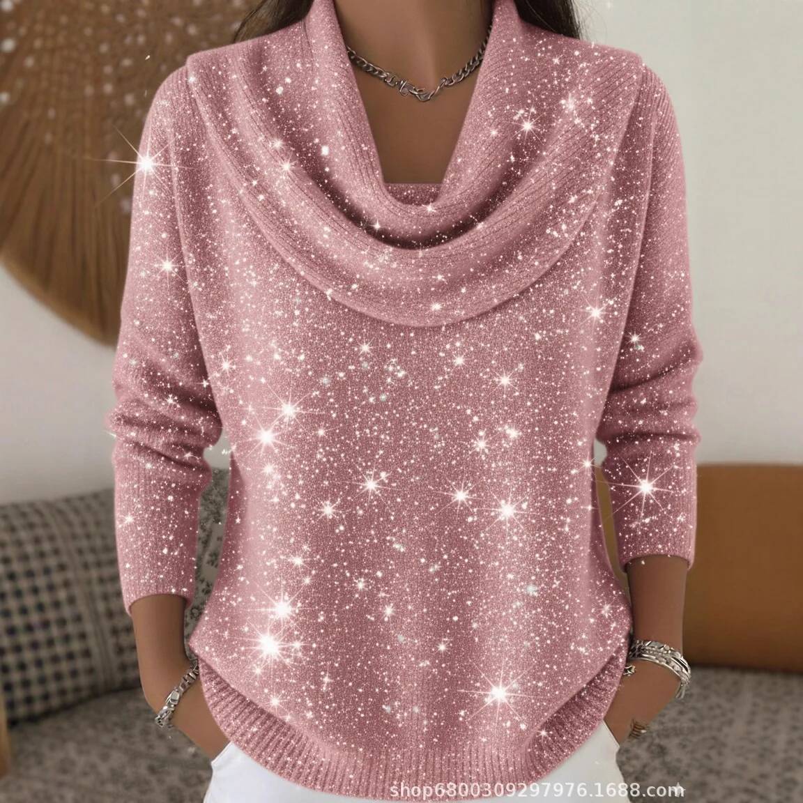 Fashion Sequins Knit Sweater F - Winter Clothing Taiwan review and price