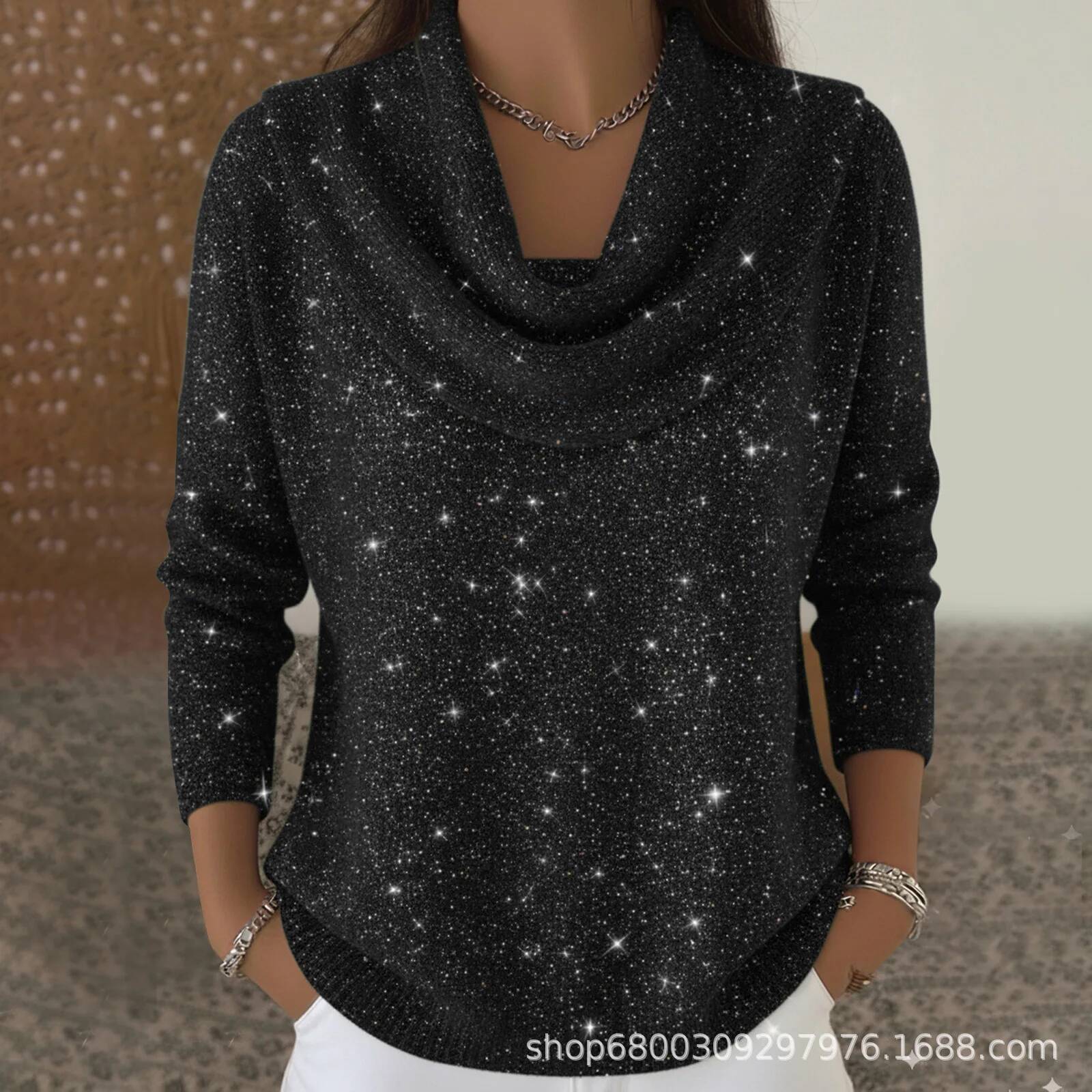 Fashion Sequins Knit Sweater F - Winter Clothing Taiwan review and price