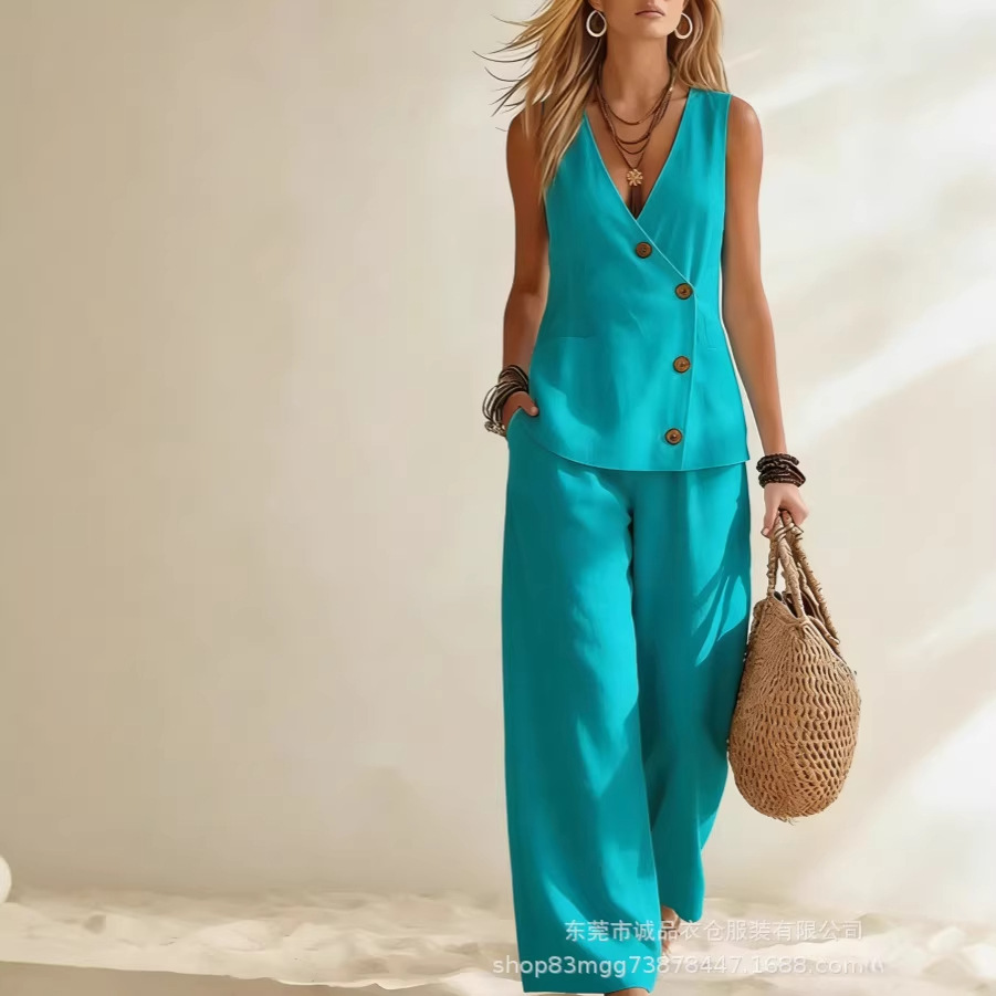 Fashion Deep V-neck Sleeveless - Winter Clothing Sale review and price