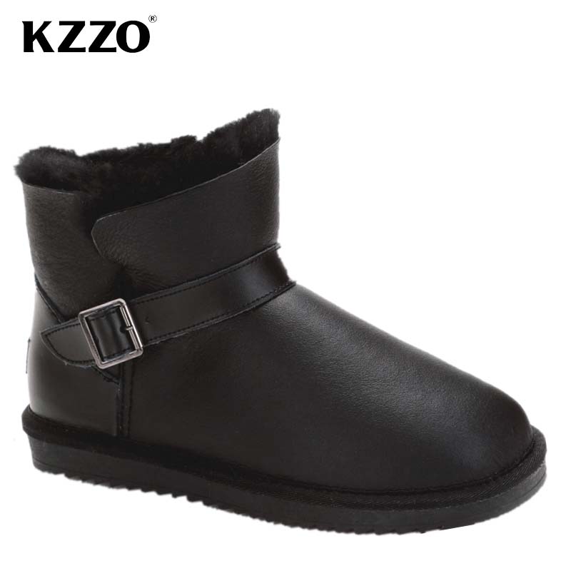 KZZO 2025 New Men Casual Real  - Snow Boot Fur Lined review and price