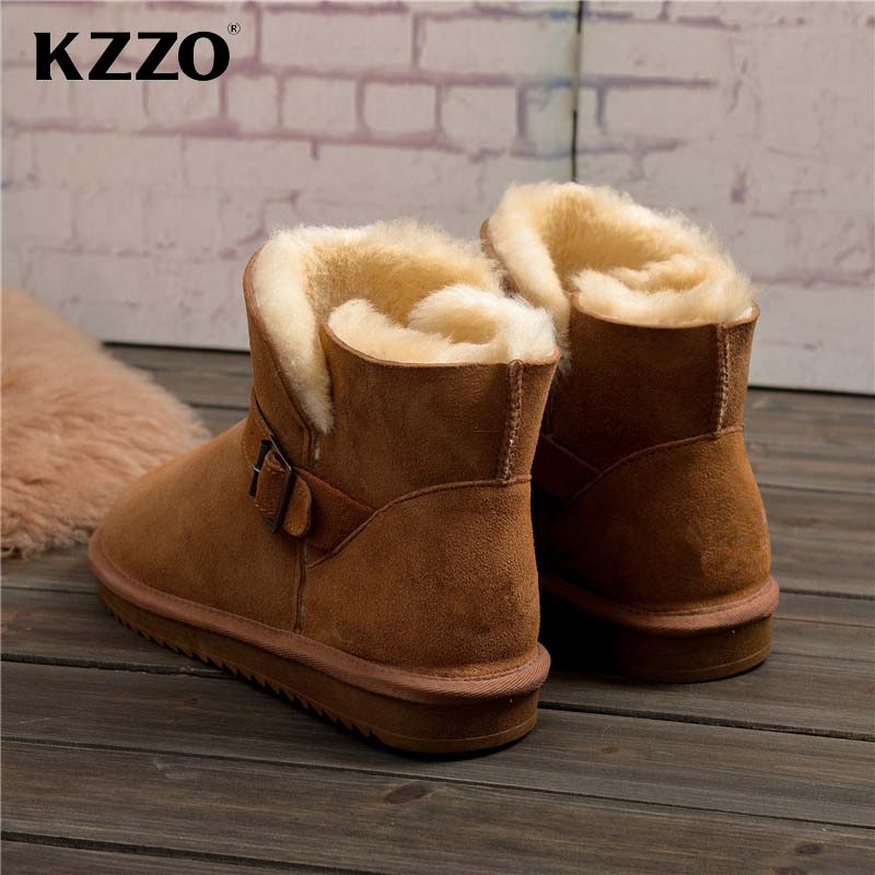 KZZO 2025 New Men Casual Real  - Snow Boot Fur Lined review and price