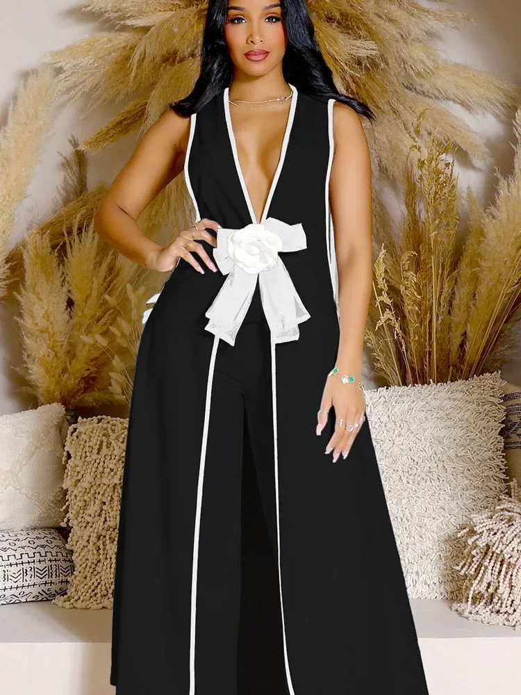 Bow Tie Appliques V-neck Sleev - Winter Clothing Sale review and price