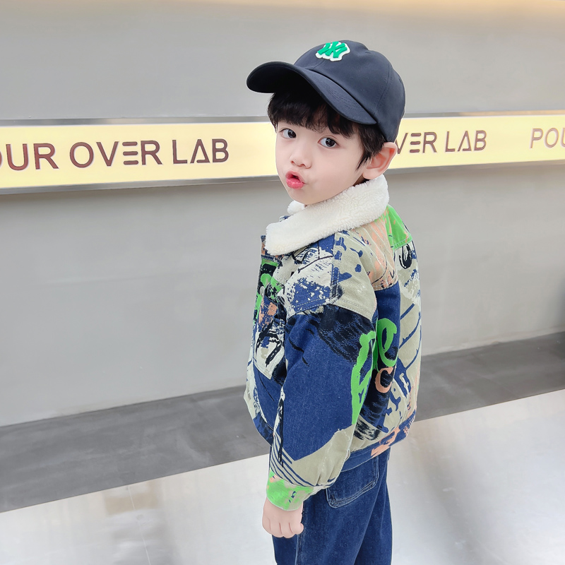 Kids Baby Warm Denim Jacket Pa - Winter Clothing Drawing For Kids review and price