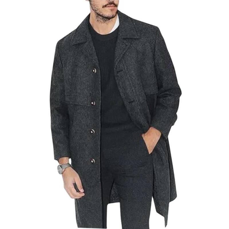 Men's Lapel Coat Office Street - Winter Clothing Taiwan review and price