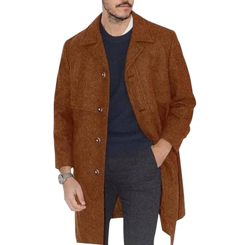 Men's Lapel Coat Office Street - Winter Clothing Taiwan review and price